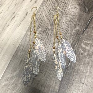 Feather earrings from Aldo